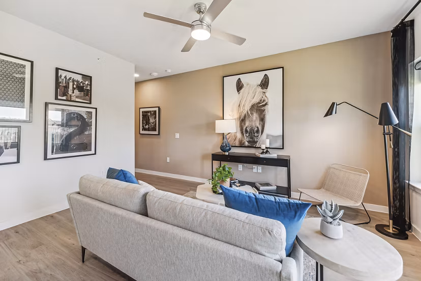 living room at Alta Wildhorse Ranch Apartments
