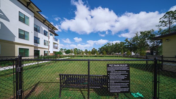 dog park at Avila Apartments