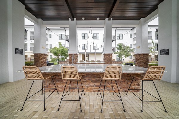 Patio at Avila Apartments