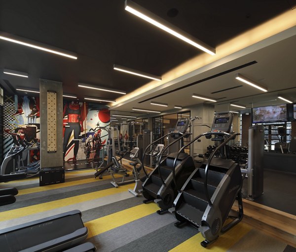 Fitness Center at The Belgard Apartment