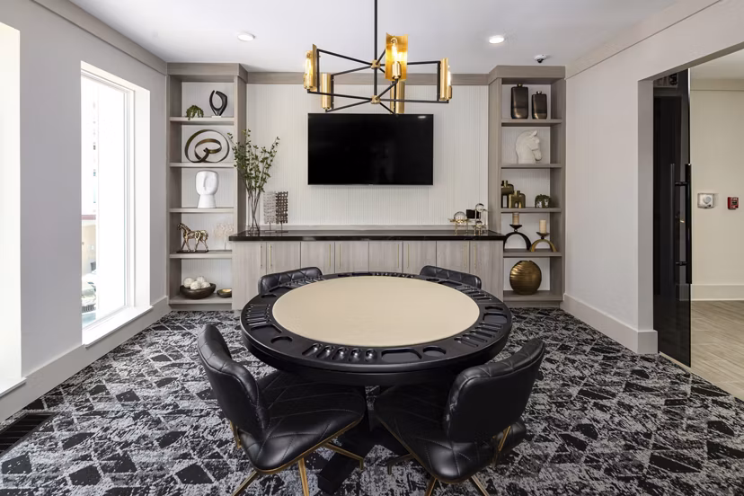 game room at The Beverly by Alta Apartments