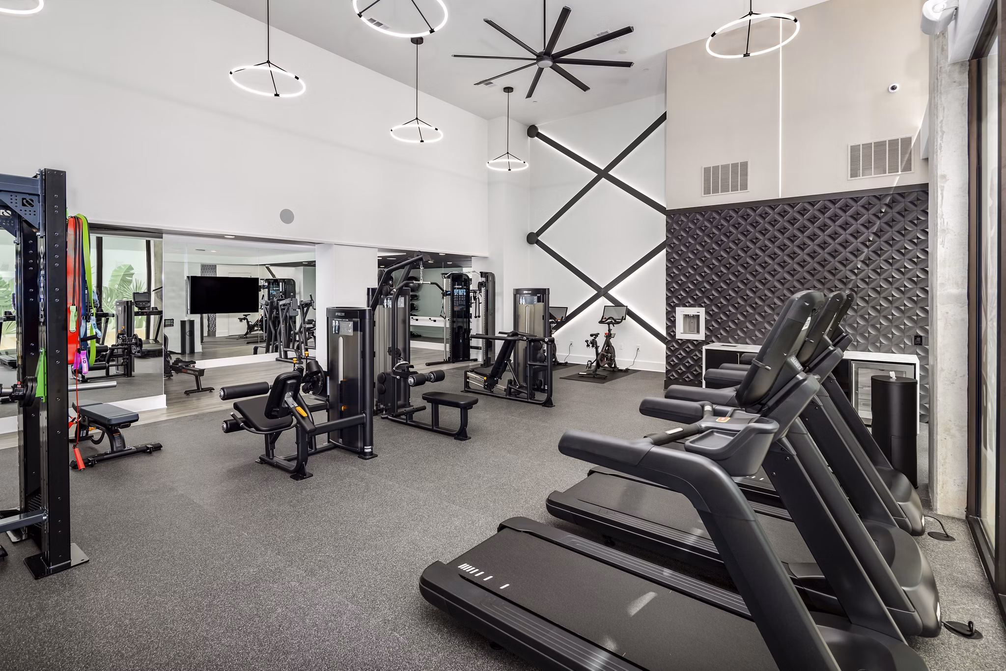 fitness center at The Beverly by Alta Apartments