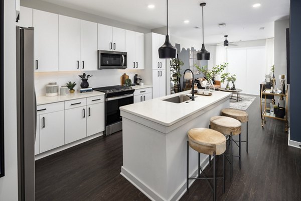 kitchen at The Beverly by Alta Apartments