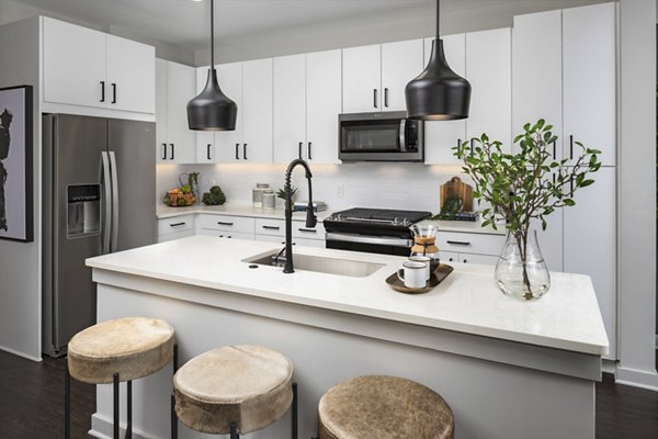 kitchen at The Beverly by Alta Apartments