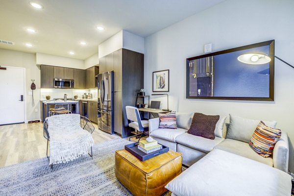 living room at Edson House Apartments