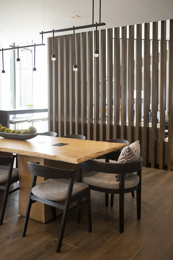 Clubhouse with modern design and cozy seating at Elden Galleria Apartments Ideal for gatherings and events at this luxury property