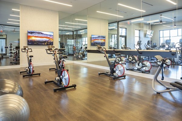 Modern fitness centre featuring state-of-the-art equipment at Elden Galleria Apartments