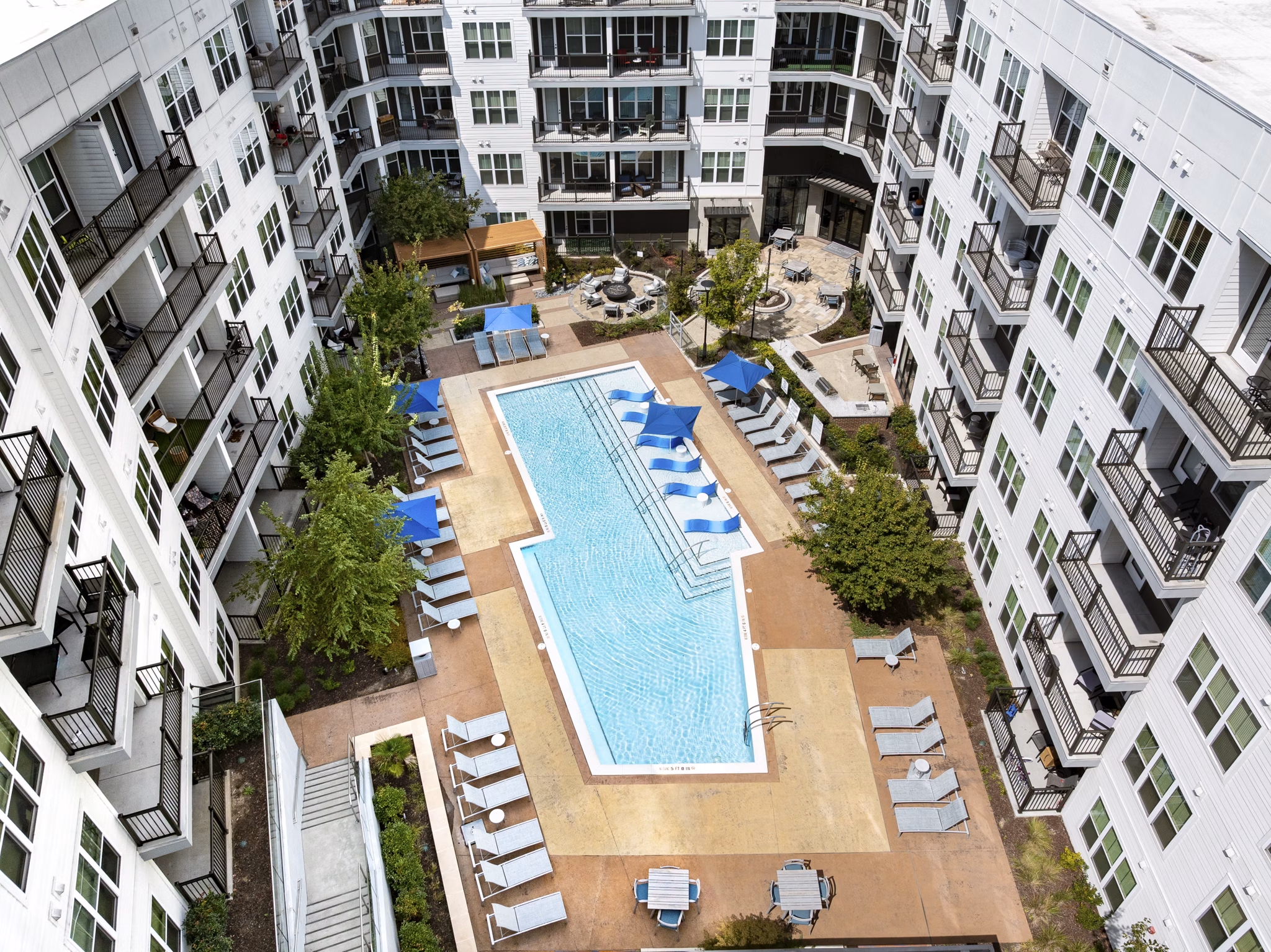 Pool at Elden Galleria Apartments