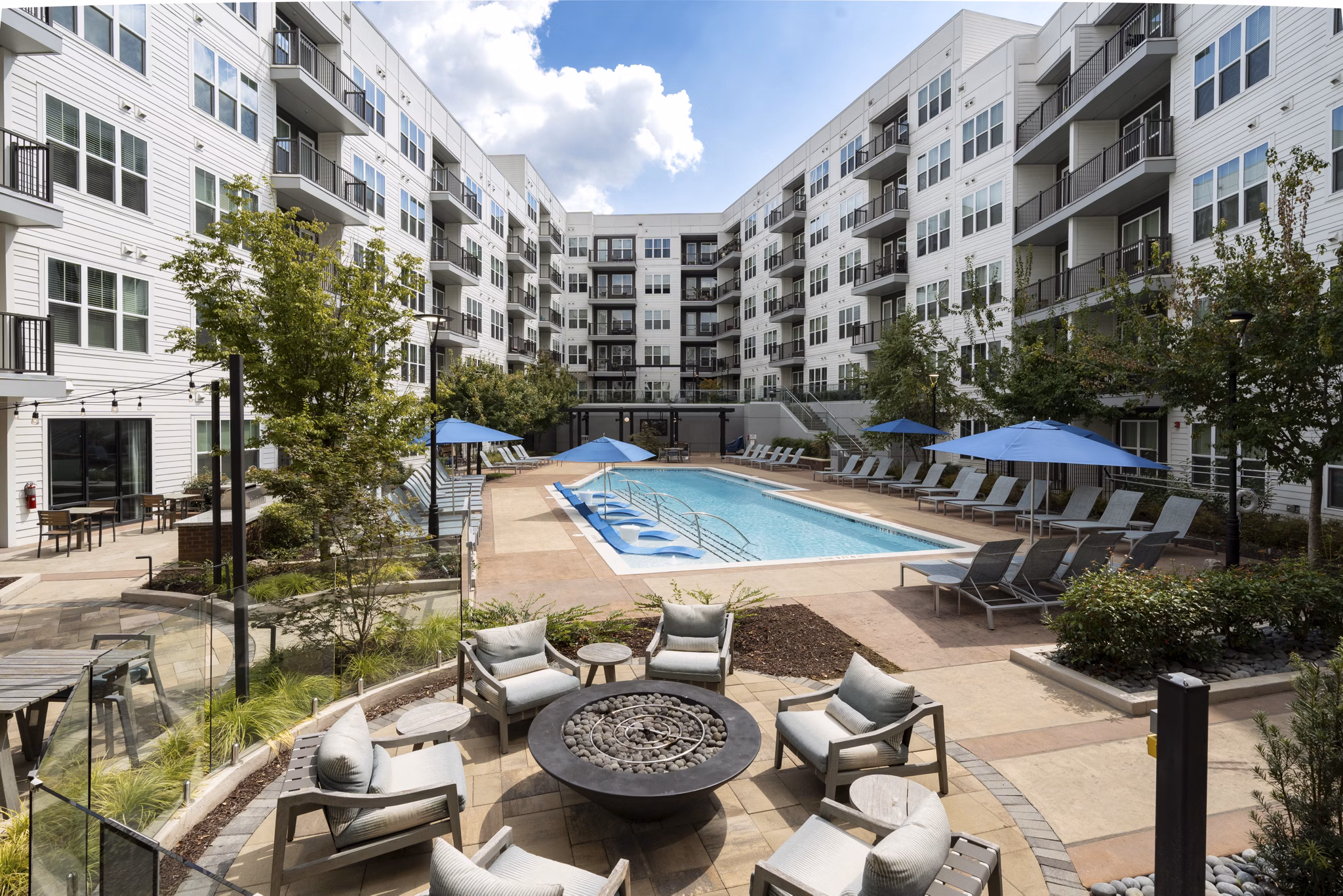 Pool at Elden Galleria Apartments