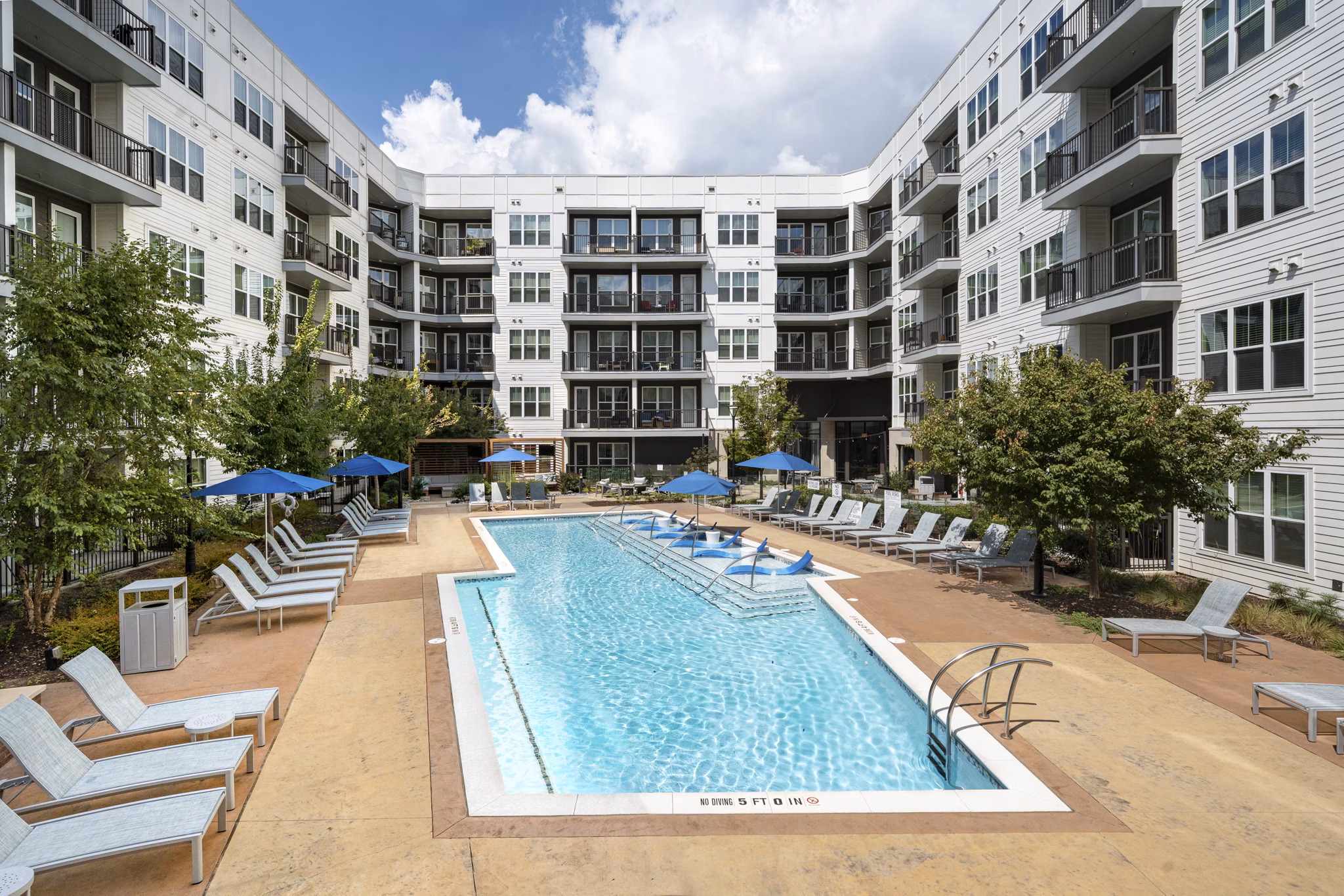 Pool at Elden Galleria Apartments