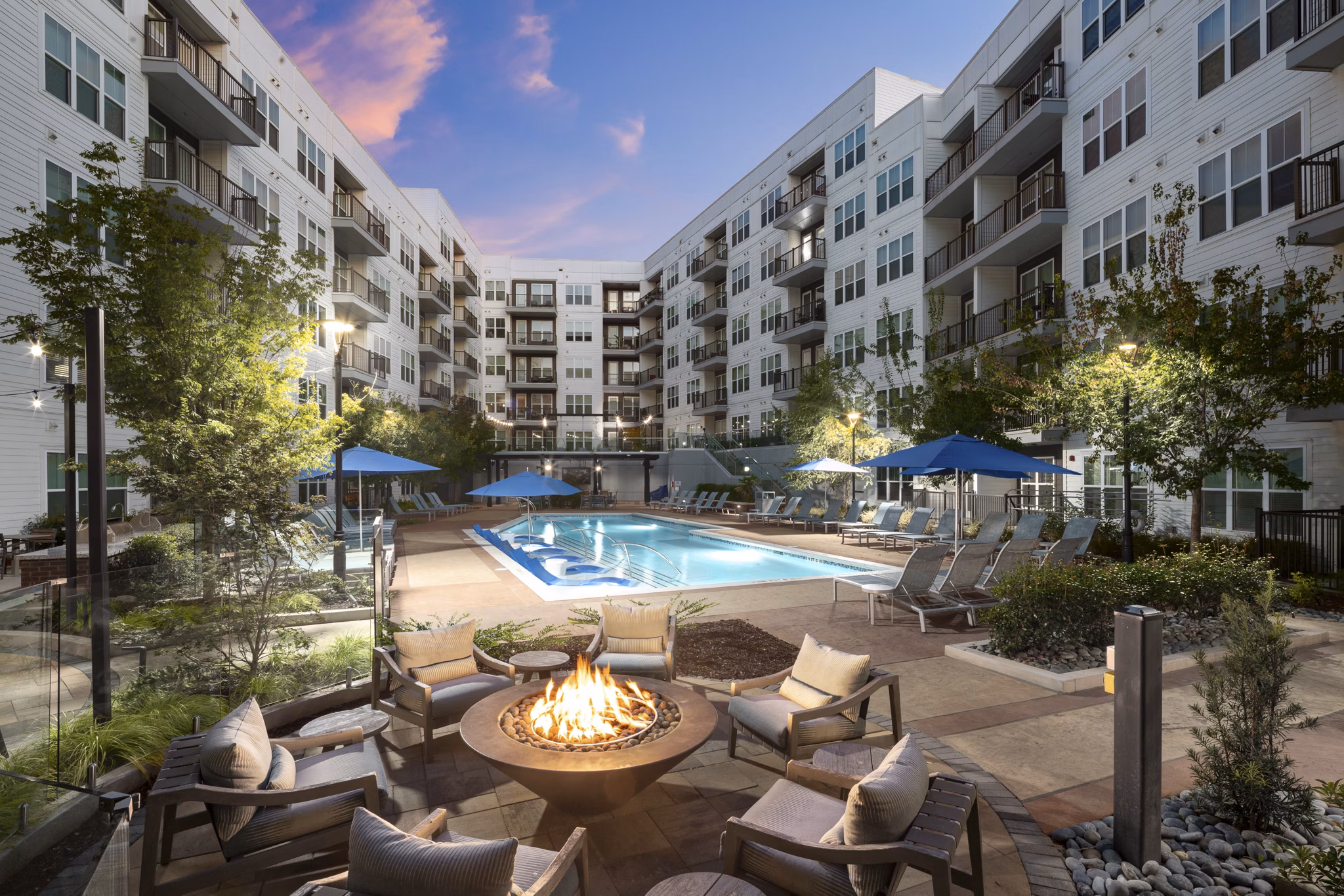 Fire Pit at Elden Galleria Apartments