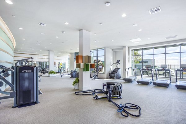 fitness center at Jefferson Cenza Apartments