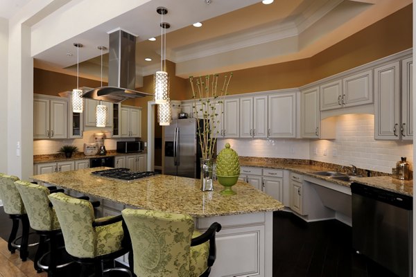 Clubhouse featuring modern design and seating areas at Kaiser Park Apartments