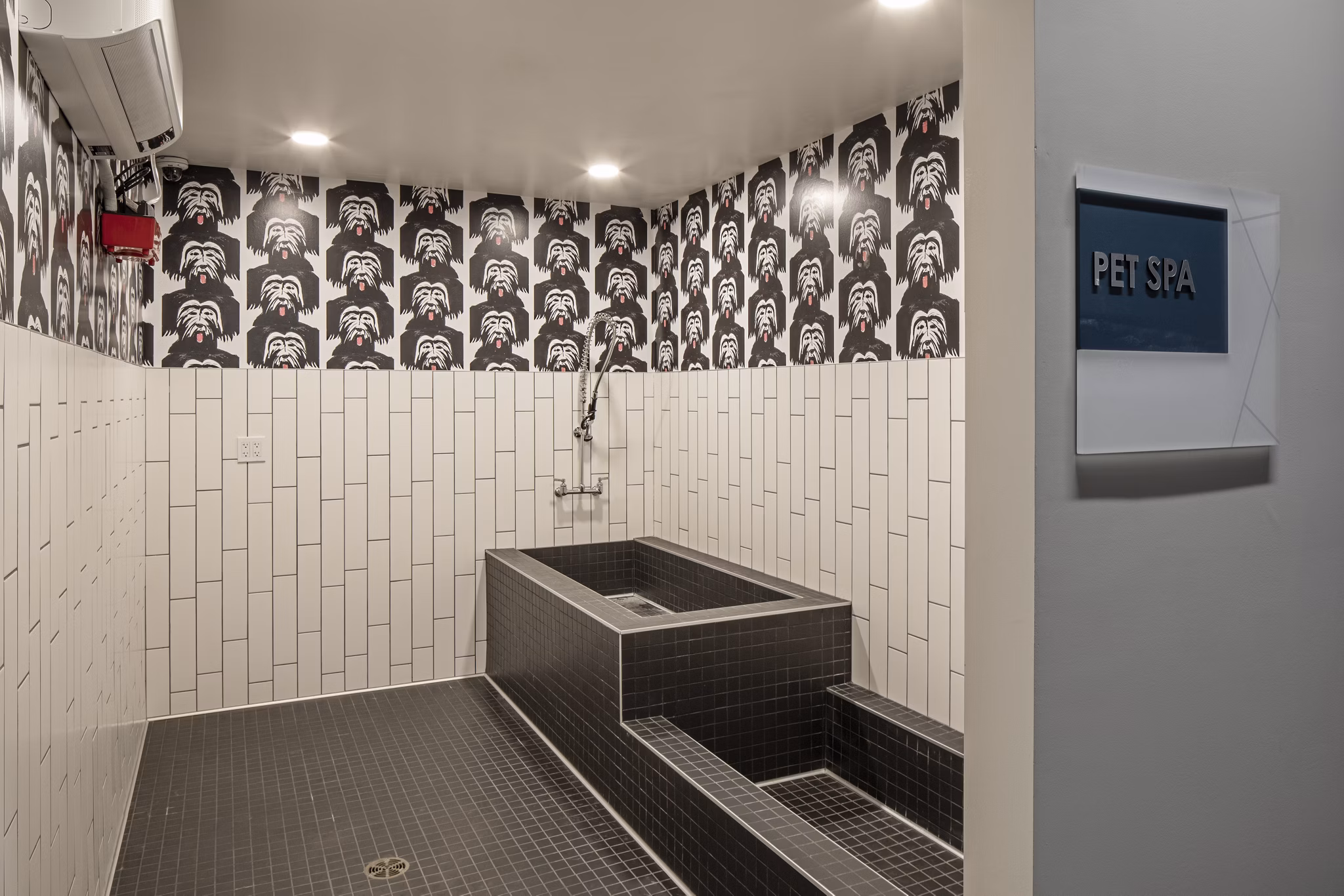 Modern bathroom with sleek fixtures at Lantana at Milpitas Station luxury apartments