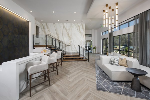 Elegant clubhouse with modern design at The Lights at Northwinds Apartments