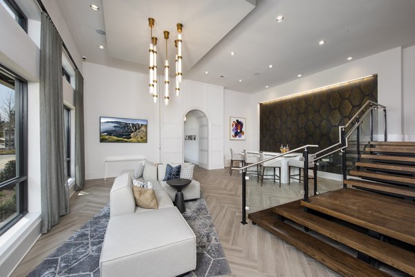 The Lights at Northwinds: Modern clubhouse with cozy seating and stylish decor