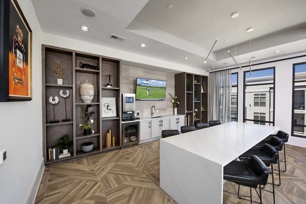 The Lights at Northwinds: Spacious clubhouse with modern amenities and comfortable seating for residents at luxury apartments