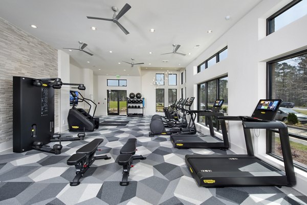 State-of-the-art fitness center with modern equipment at The Lights at Northwinds Apartments