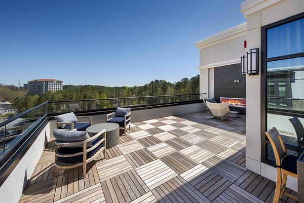 rooftop deck at The Lights at Northwinds Apartments