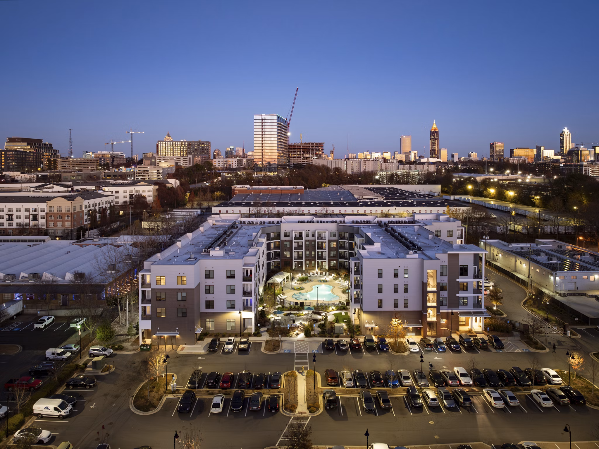 The Lowery: Contemporary luxury apartment building with urban architectural design