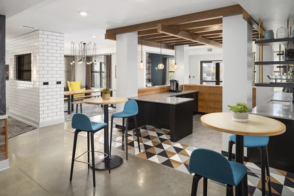Modern clubhouse with sleek interior design at The Lowery Apartments