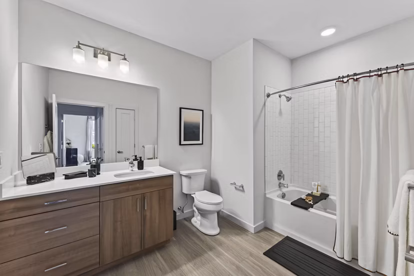 bathroom at The Madison at Marshfield Apartments