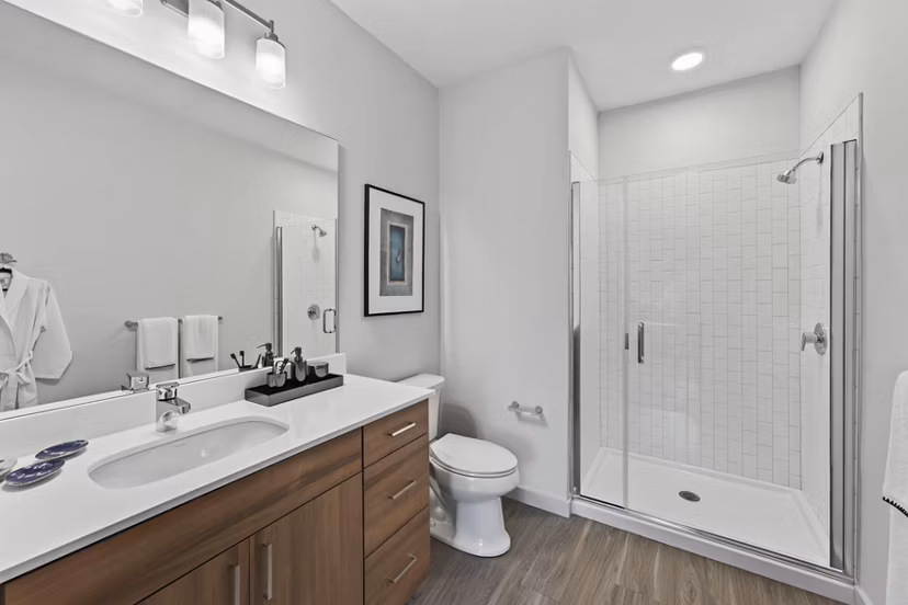 bathroom at The Madison at Marshfield Apartments