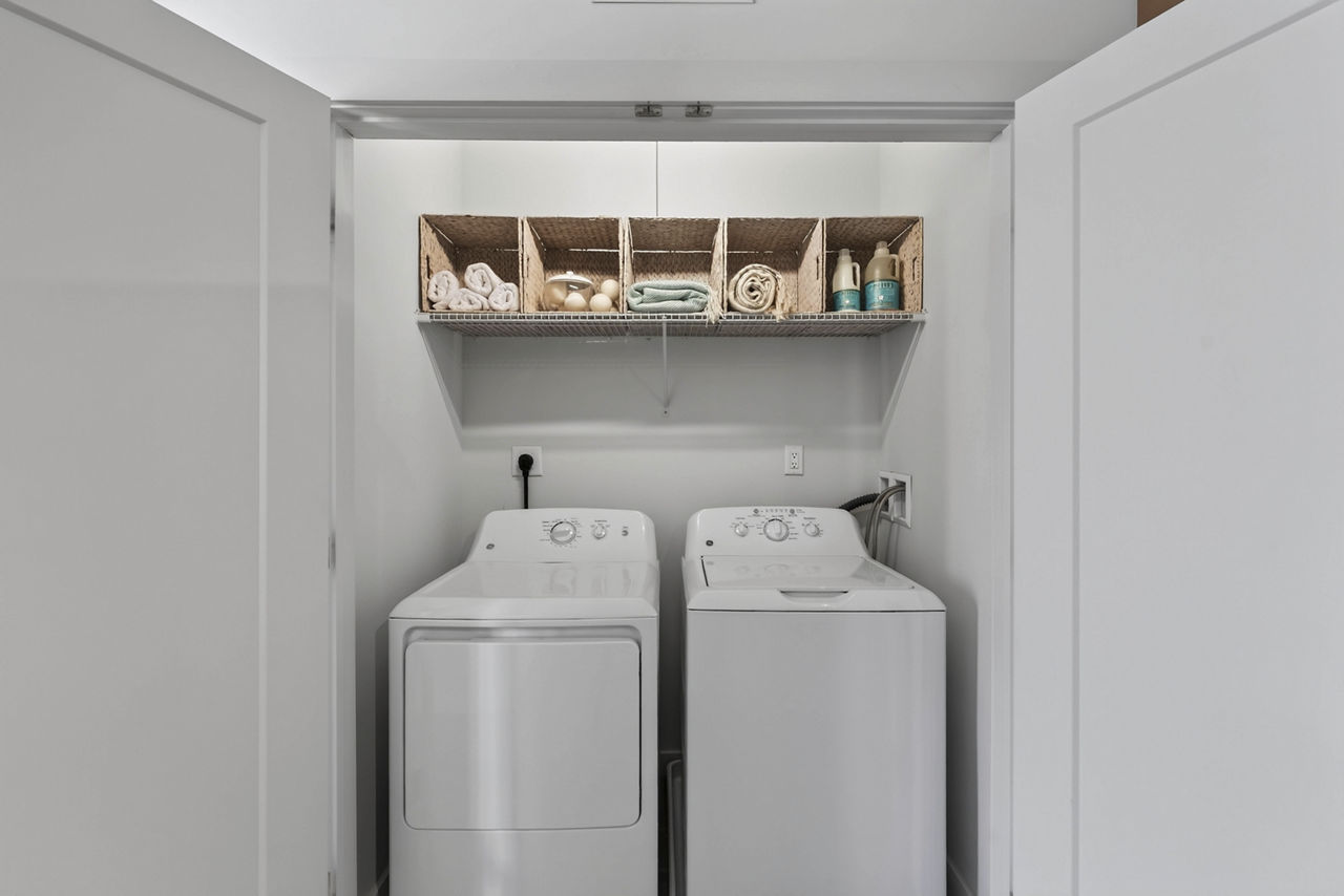 Laundry room at The Madison At Marshfield
