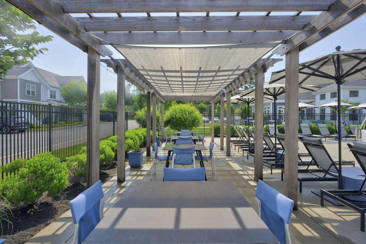 Grill area at The Madison At Marshfield