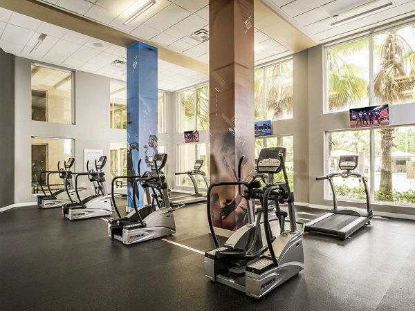 Fitness center at The Manor at City Place Apartments