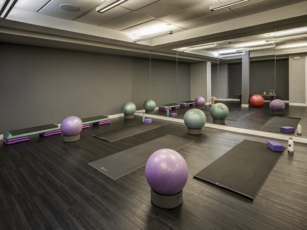 Fitness center at The Manor at City Place Apartments