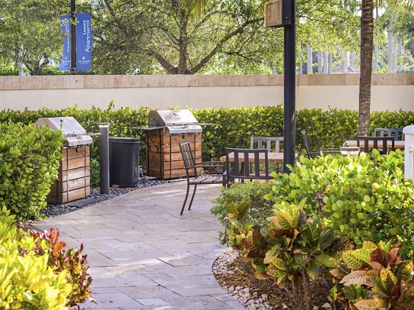 Patio at The Manor at City Place Apartments