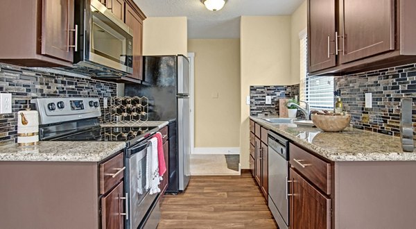 kitchen at One Jefferson Apartments