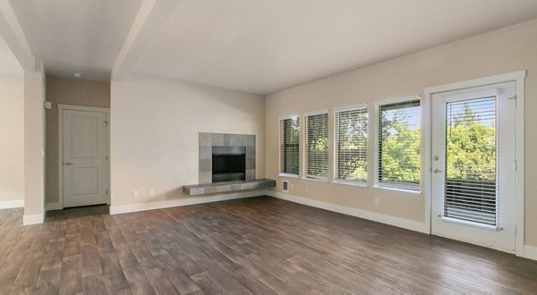 living room at One Jefferson Apartments