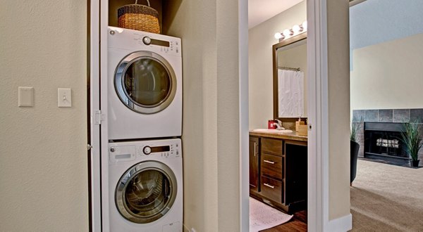 laundry room at One Jefferson Apartments