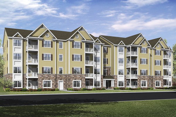 The Park at Walnut Ridge: Elegant multifamily residential building showcasing luxury living in a serene setting