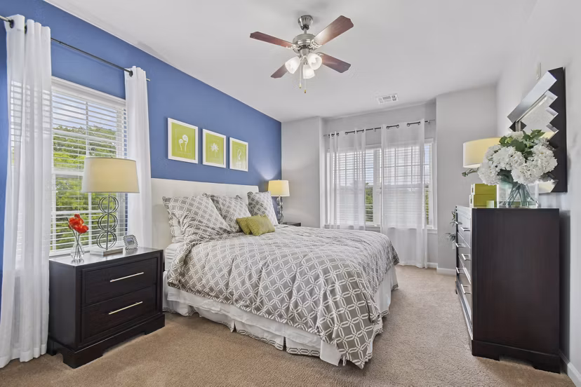 bedroom at The Park at Walnut Ridge Apartments