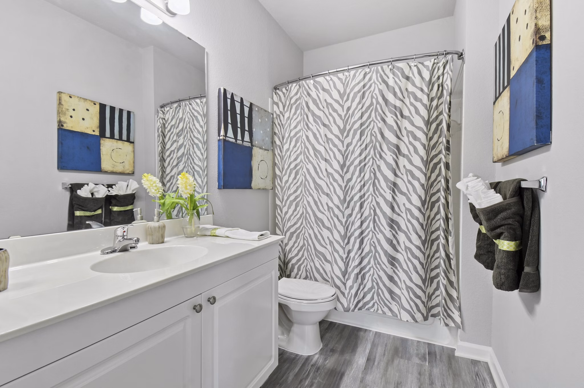 bathroom at The Park at Walnut Ridge Apartments