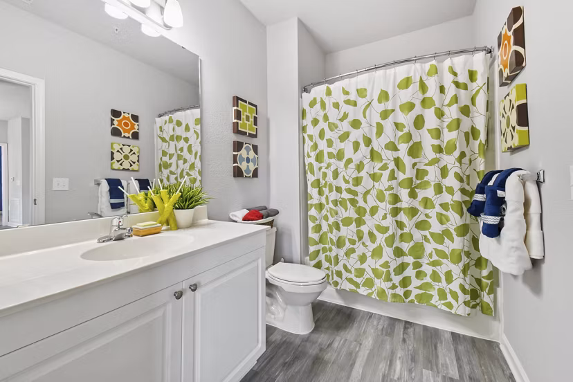 bathroom at The Park at Walnut Ridge Apartments