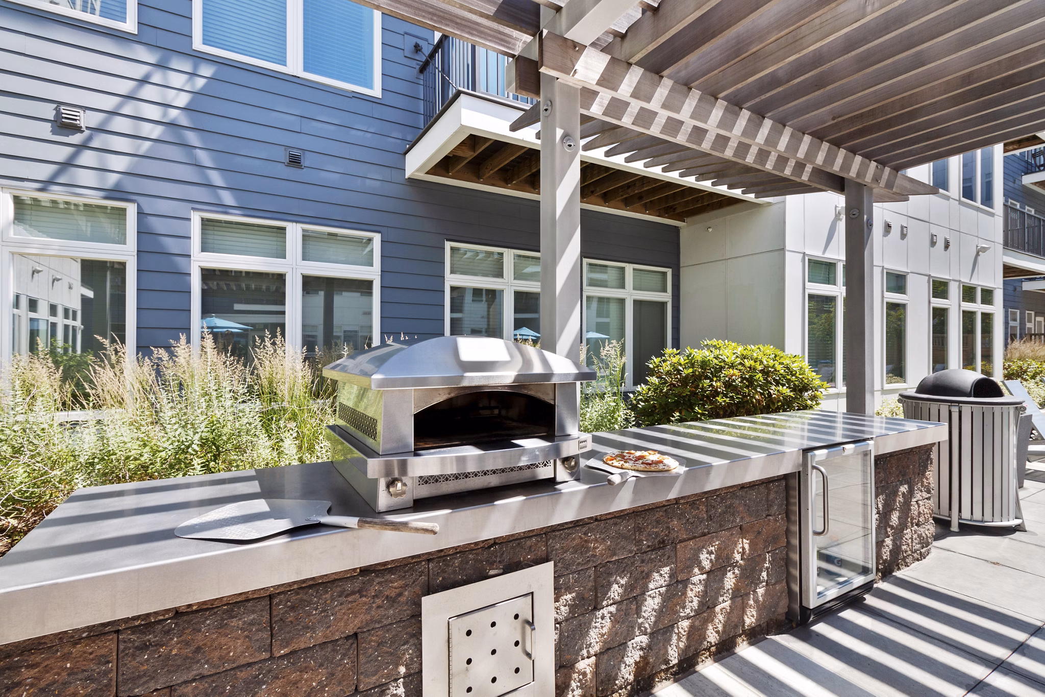 Grill Area at Re150 Apartments