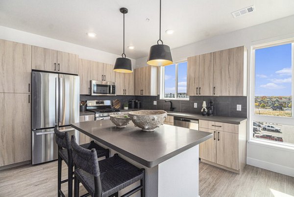 kitchen at Solana Central Park Apartments 