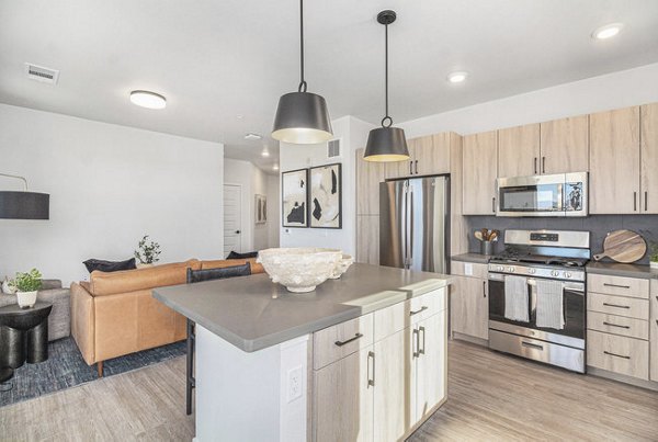 kitchen at Solana Central Park Apartments 