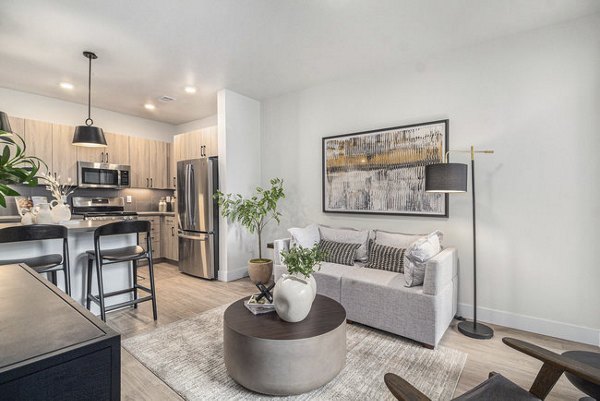 living room at Solana Central Park Apartments 