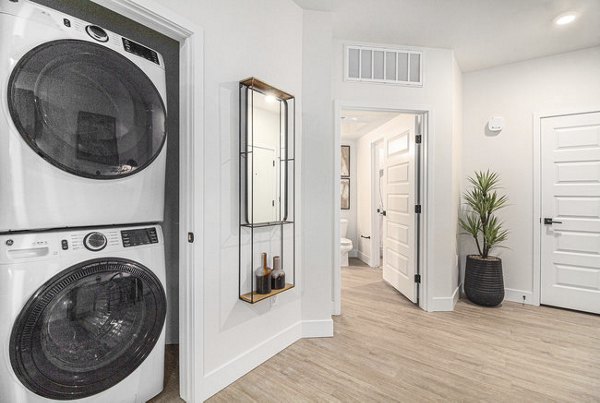 laundry facility at Solana Central Park Apartments 