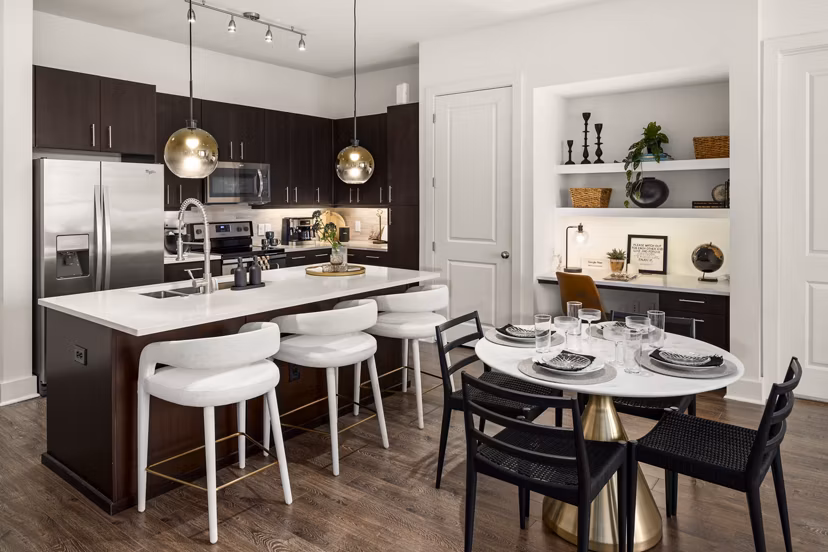 Dining Room at Tens on West Apartments