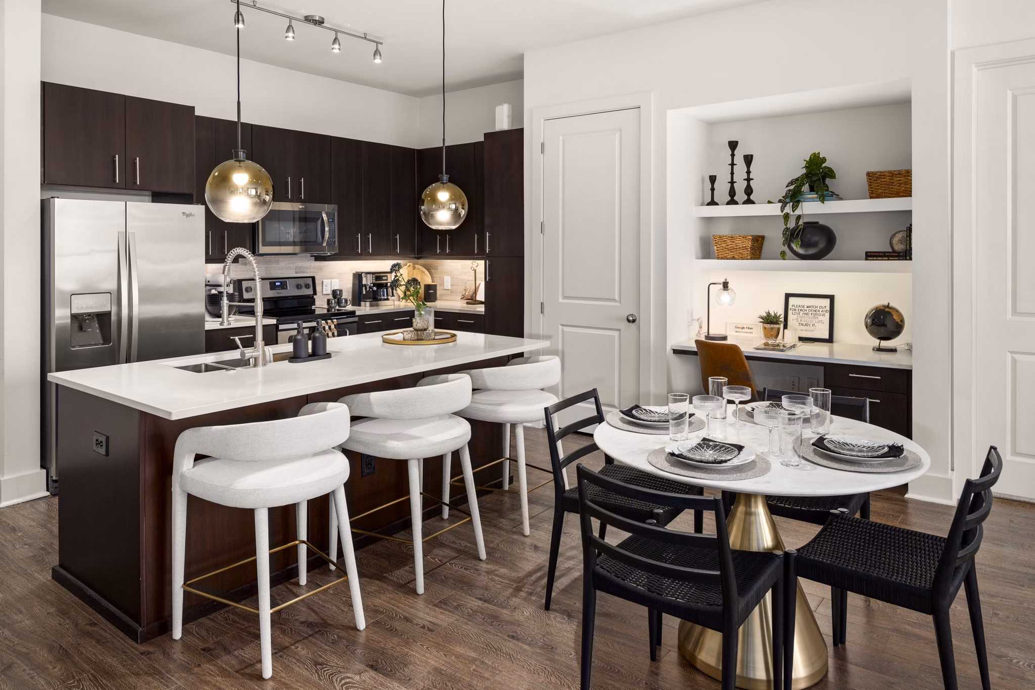 Dining Room at Tens on West Apartments