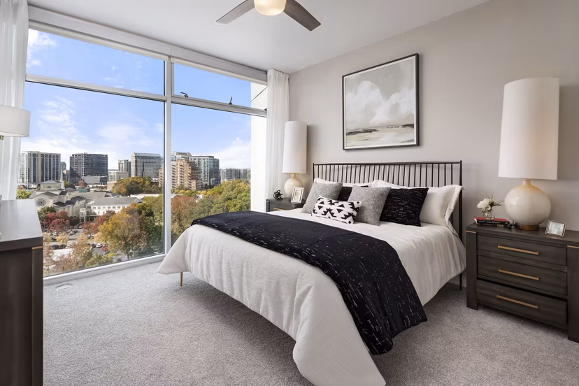 bedroom at Tower on Piedmont Apartments