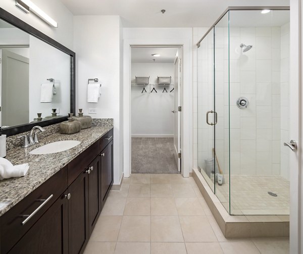 bathroom at Tower on Piedmont Apartments