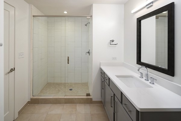 bathroom at Tower on Piedmont Apartments