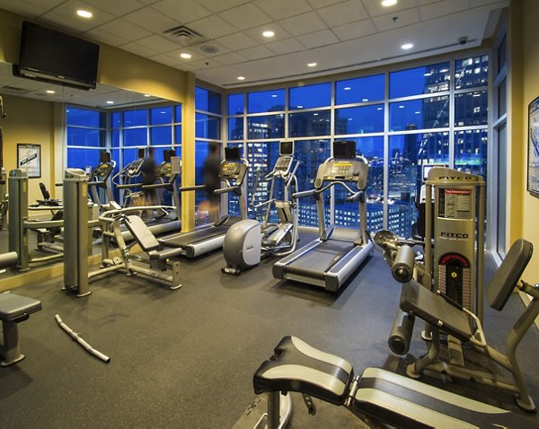 Fitness center at The Tower on Piedmont Apartments